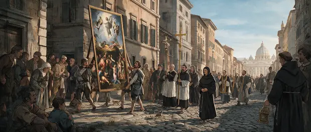 Story artwork from a Taleon series about the Renaissance